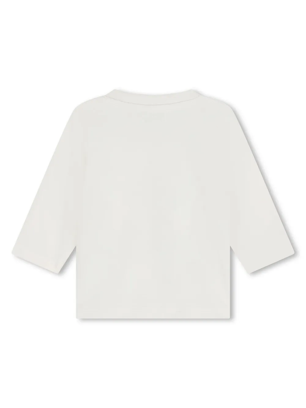 Kenzo Kids Katoenen T-shirt met logoprint Wit