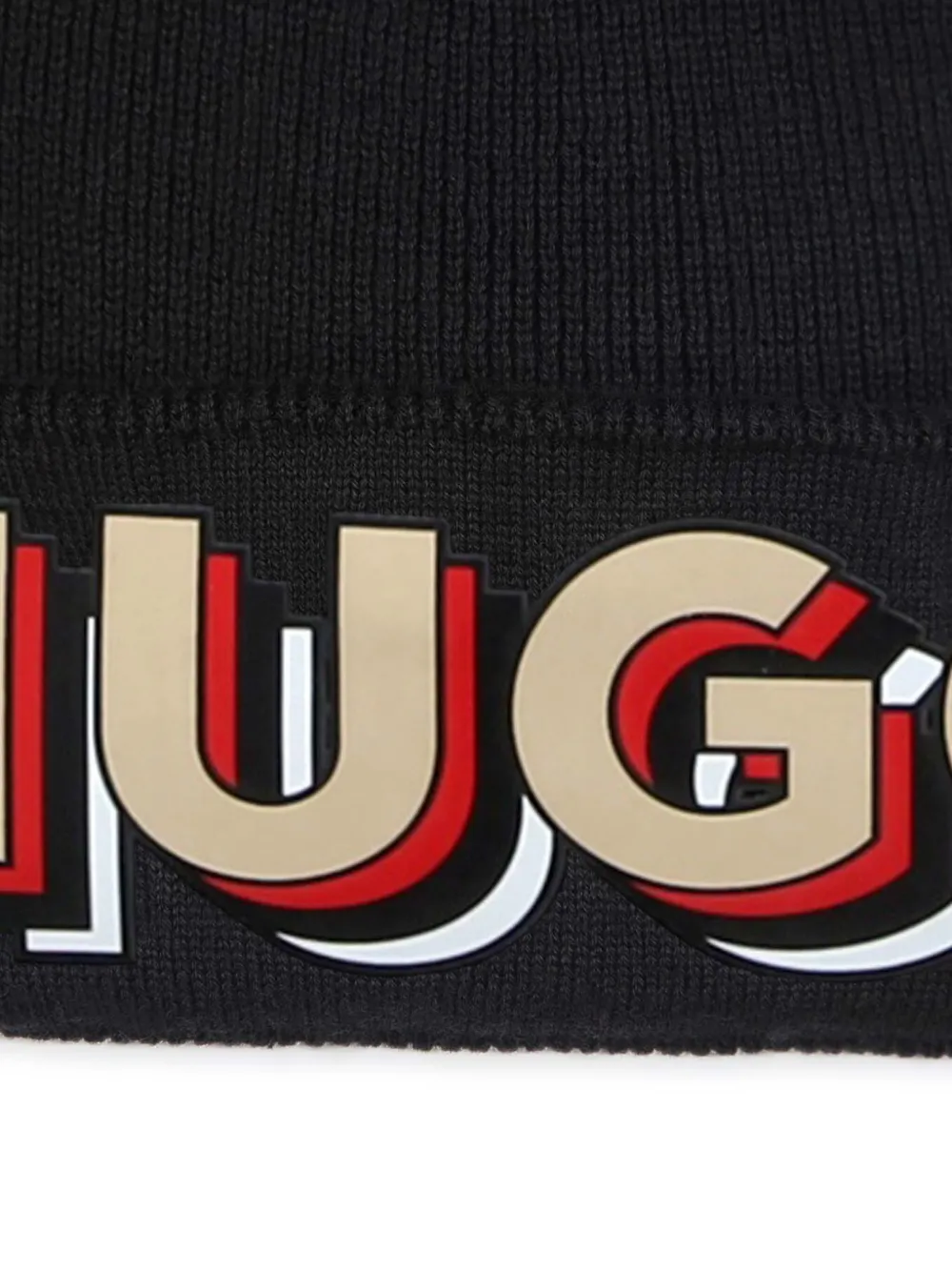 HUGO KIDS Muts met logopatch Zwart