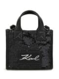 Karl Lagerfeld Kids sequin embellished shoulder bag - Black