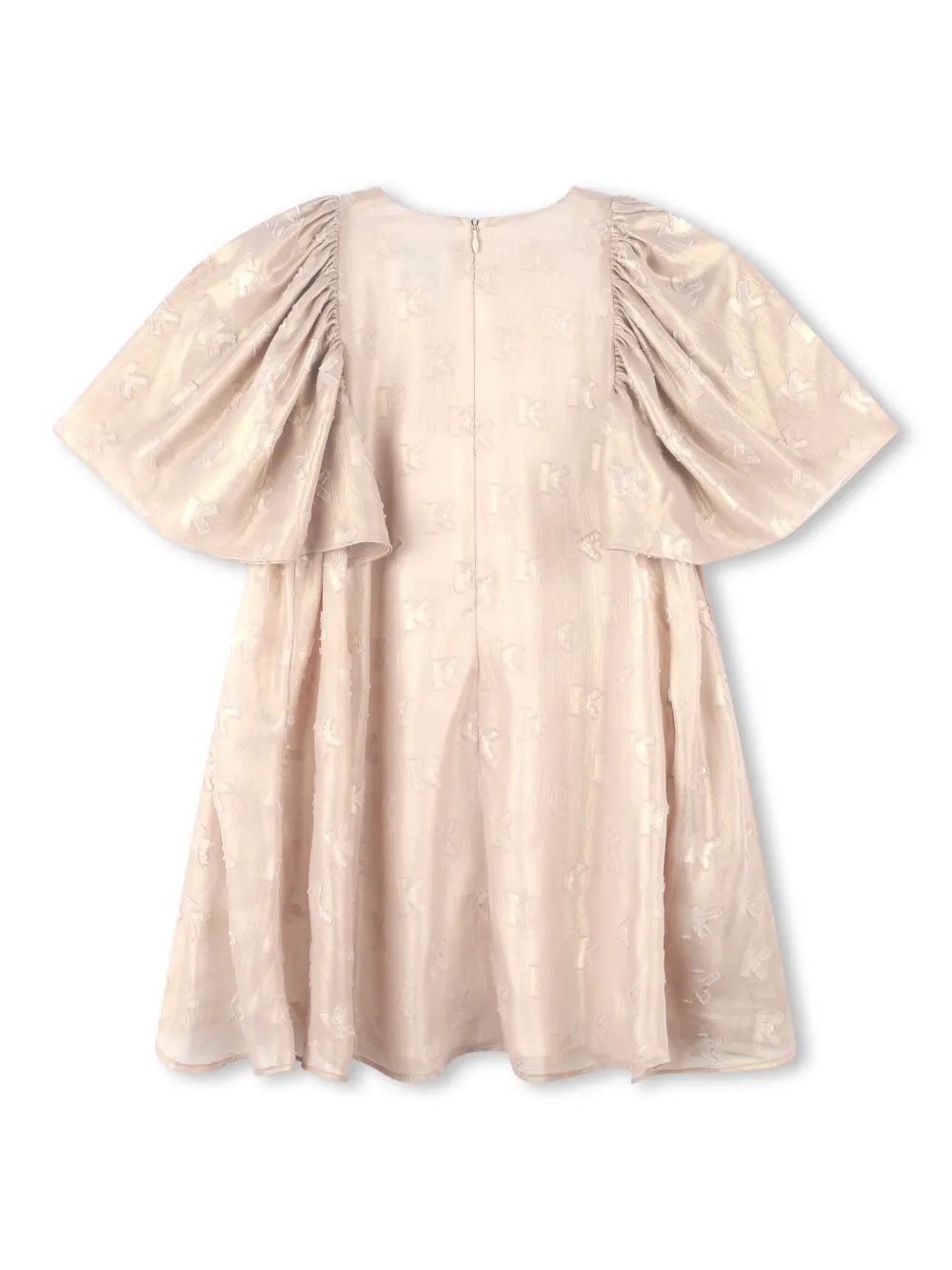kenzokids Kenzo Kids Jurk met logo jacquard - Goud