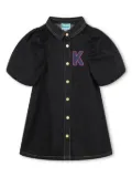 Kenzo Kids Tiger-embroidery dress - Blue