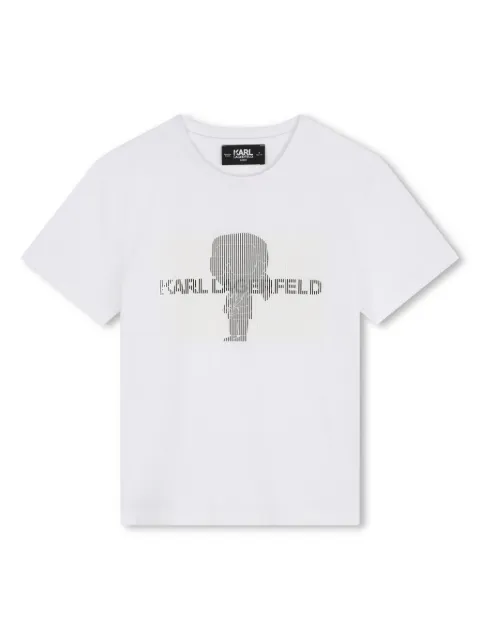 Karl Lagerfeld Kids تيشيرت قطن 'أيكون'