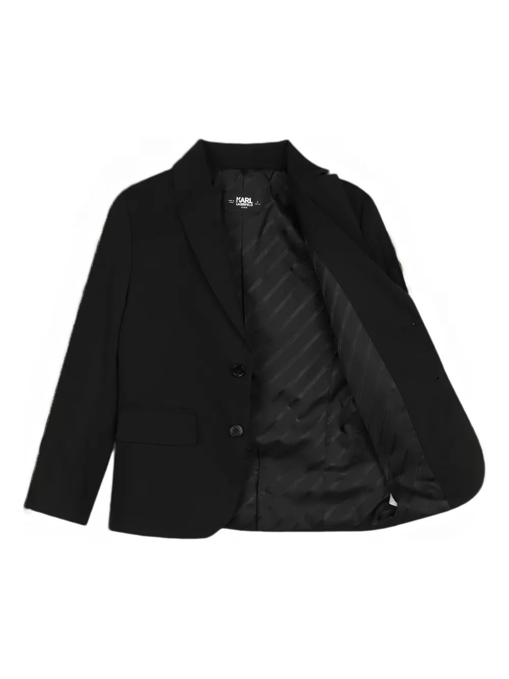 Karl Lagerfeld Kids Blazer met enkele rij knopen Zwart