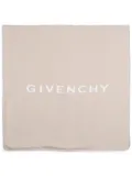 Givenchy Kids logo-jacquard square blanket - Neutrals