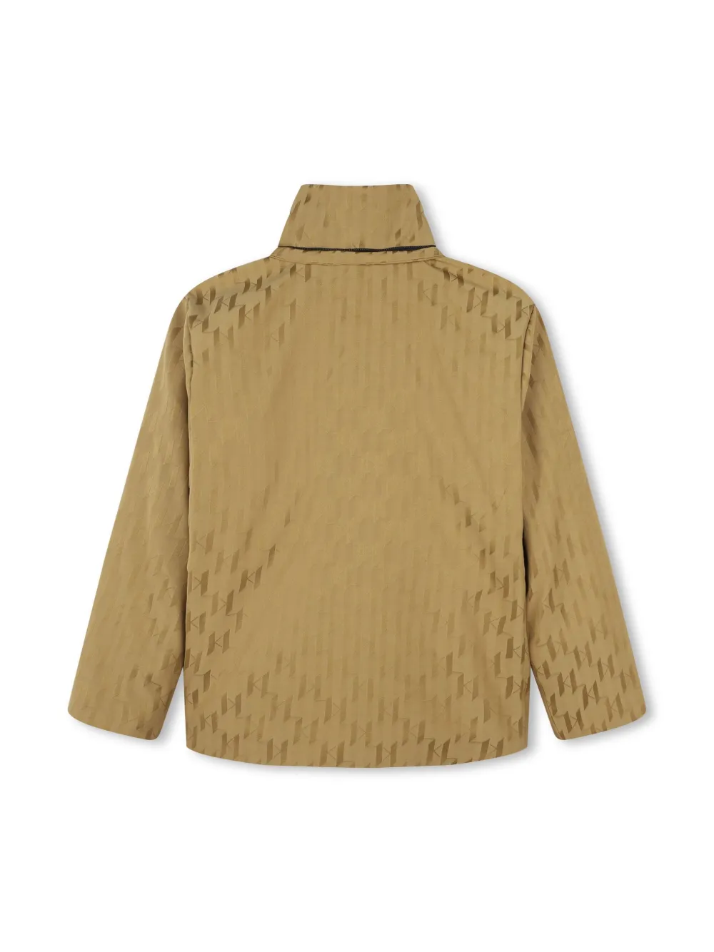 Karl Lagerfeld Kids Jas met monogram-jacquard Beige