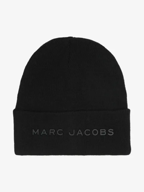 Marc Jacobs Kids ribstrikket hue med logodetalje