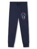 Kenzo Kids logo-print track pants - Blue