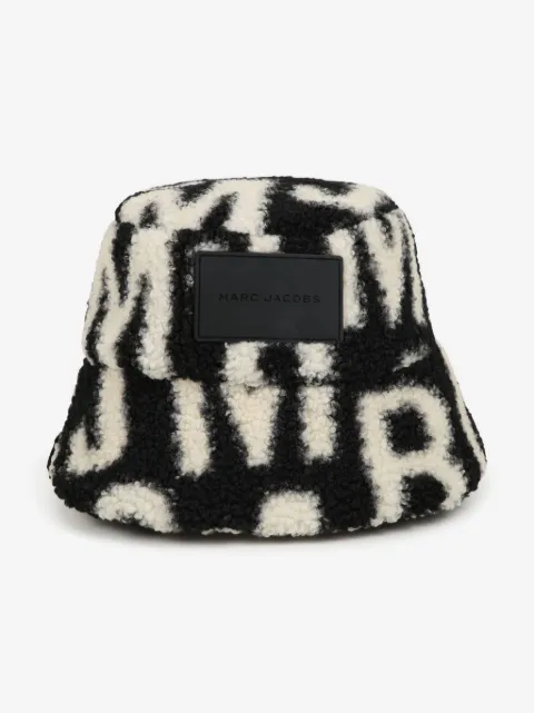 Marc Jacobs Kids gorro de pescador texturizado con monograma estampado