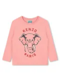 Kenzo Kids Elephant Varsity Jungle sweatshirt - Pink