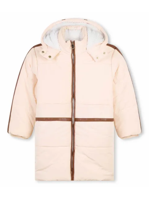 Chloé Kids Jaqueta matelassê com detalhe de listras