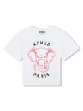 Kenzo Kids Elephant Varsity Jungle T-shirt - White