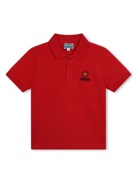 Kenzo Kids Boke Flower organic cotton polo shirt