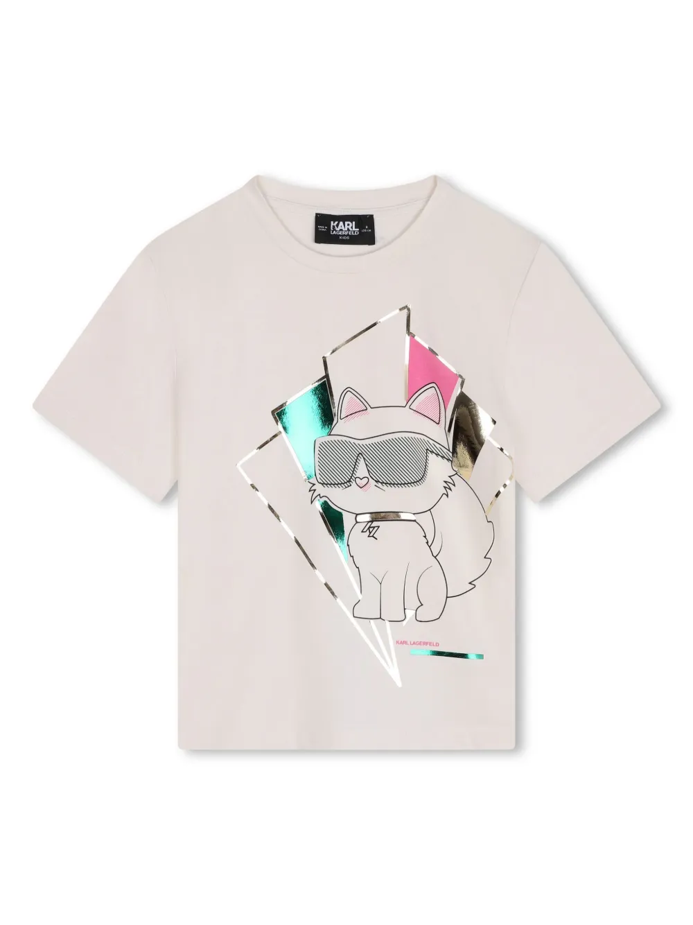 Karl Lagerfeld Kids playera con estampado Choupette | blanco | Image 1