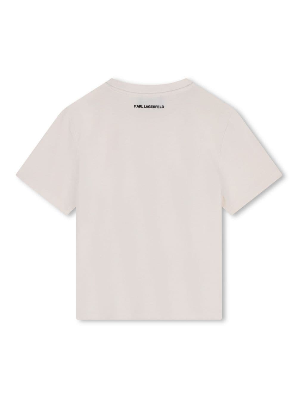 Shop Karl Lagerfeld Choupette-print Crew-neck T-shirt In White