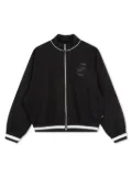 BOSS Kidswear logo zip-up jacket - Black