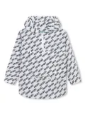 Kenzo Kids logo-print ripstop windbreaker - White