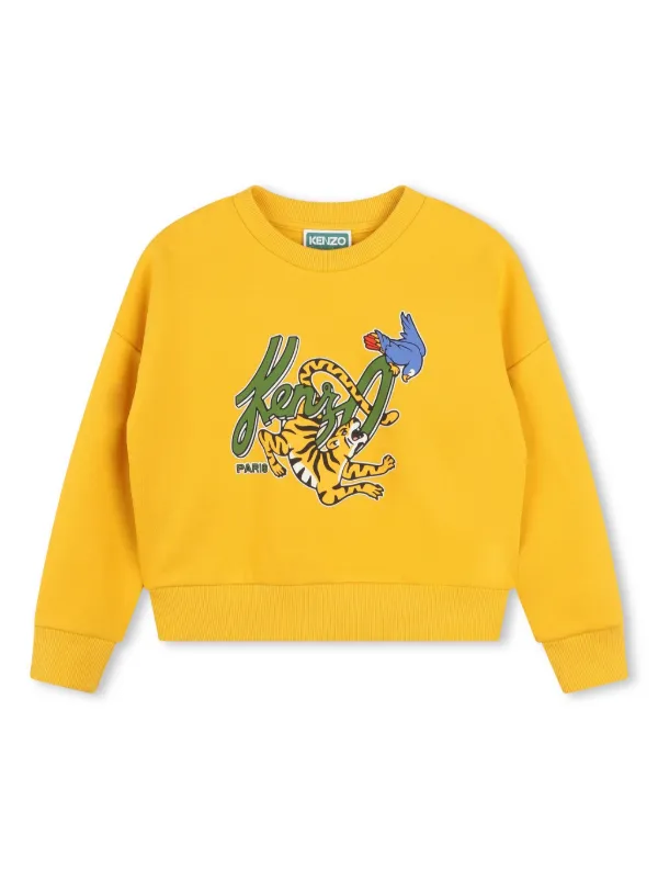 Kenzo Kids graphic-print Sweatshirt Yellow FARFETCH ID