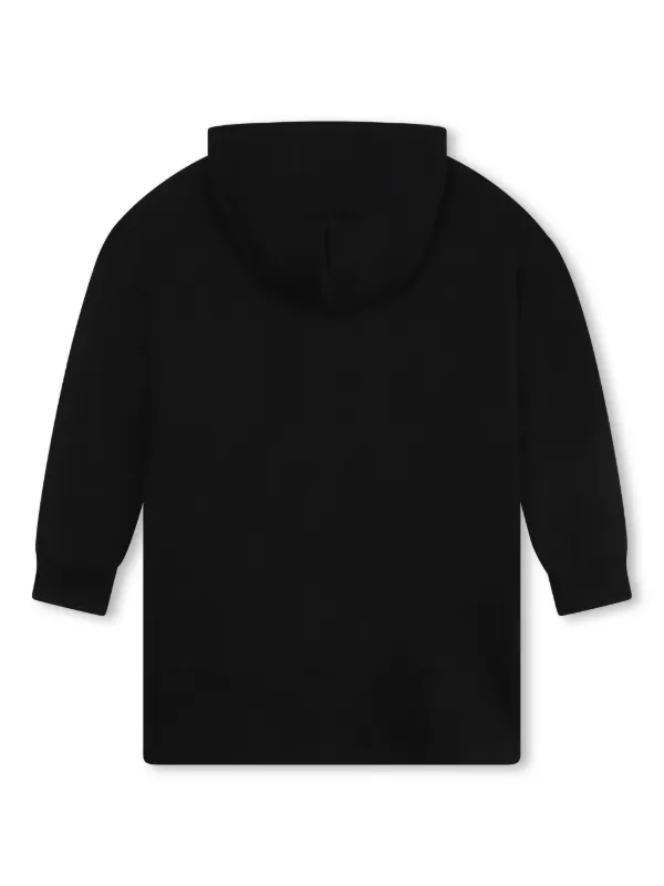 Dkny Kids Hooded long-sleeve Dress | Black | FARFETCH