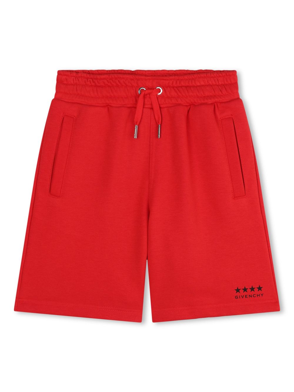 Givenchy Kids' 4g-print Cotton Track Shorts In Red