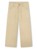 Kenzo Kids cotton twill trousers - Neutrals