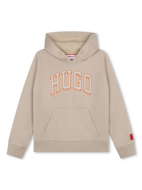 HUGO KIDS logo-print hoodie