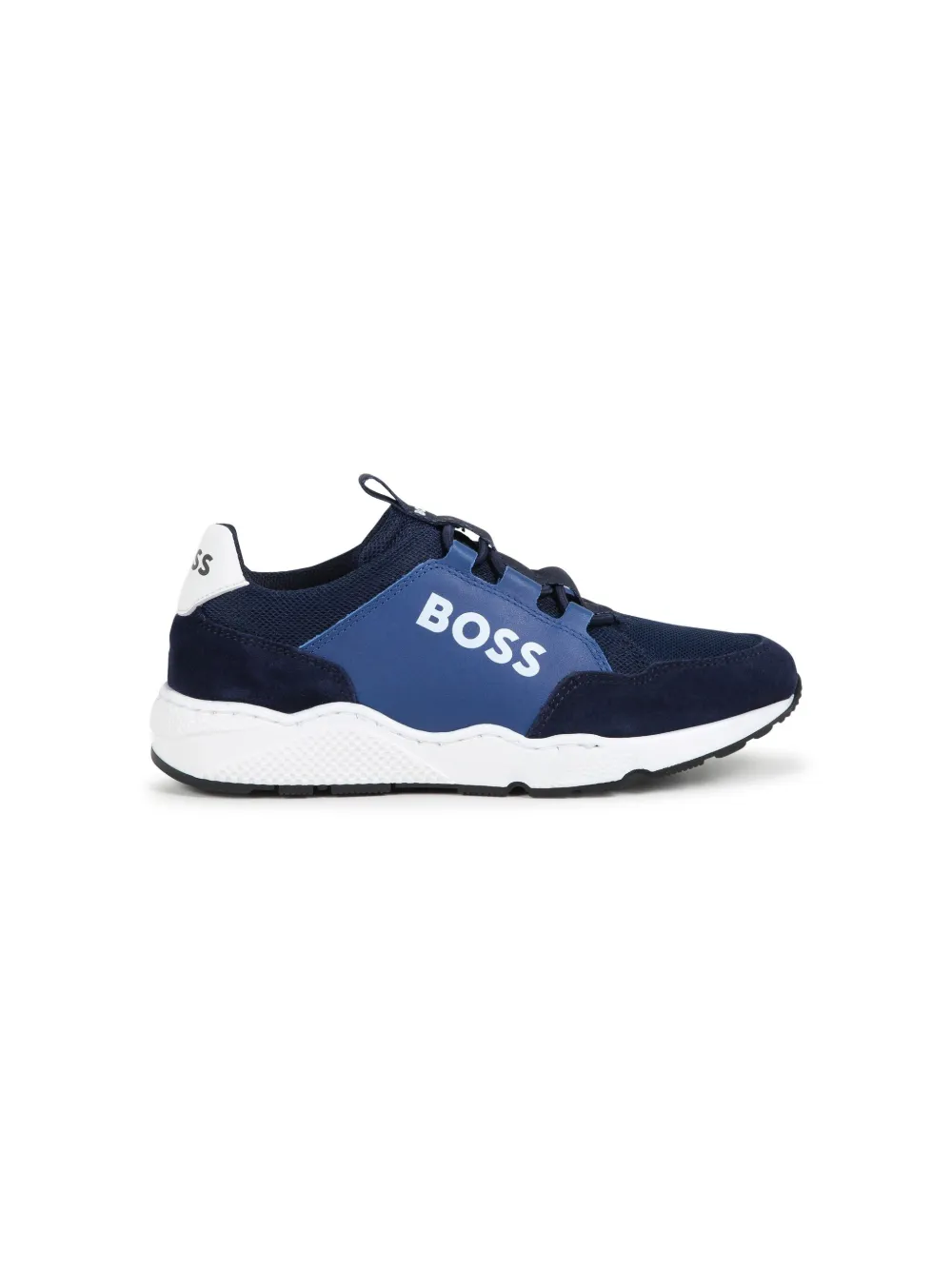 BOSS Kidswear Sneakers met vlakken - Blauw