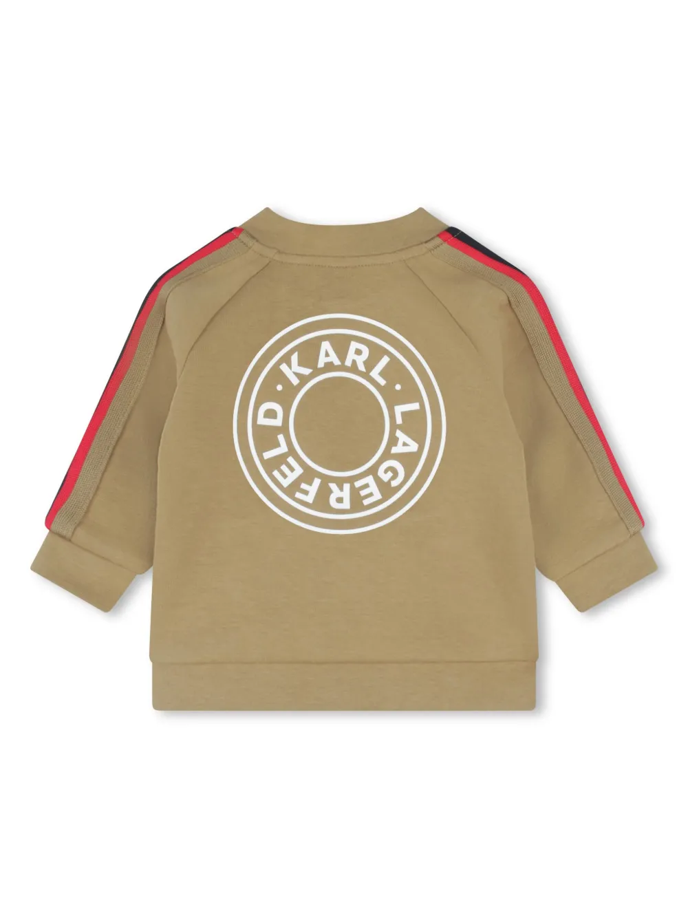 Karl Lagerfeld Kids Trainingspak met logoprint van katoenblend Beige