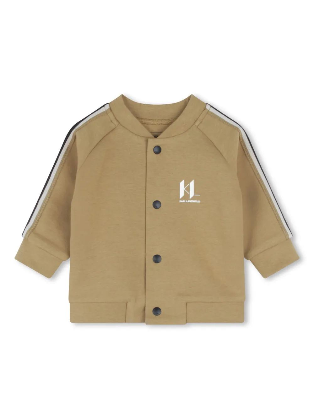 Karl Lagerfeld Kids Trainingspak met logoprint van katoenblend Beige