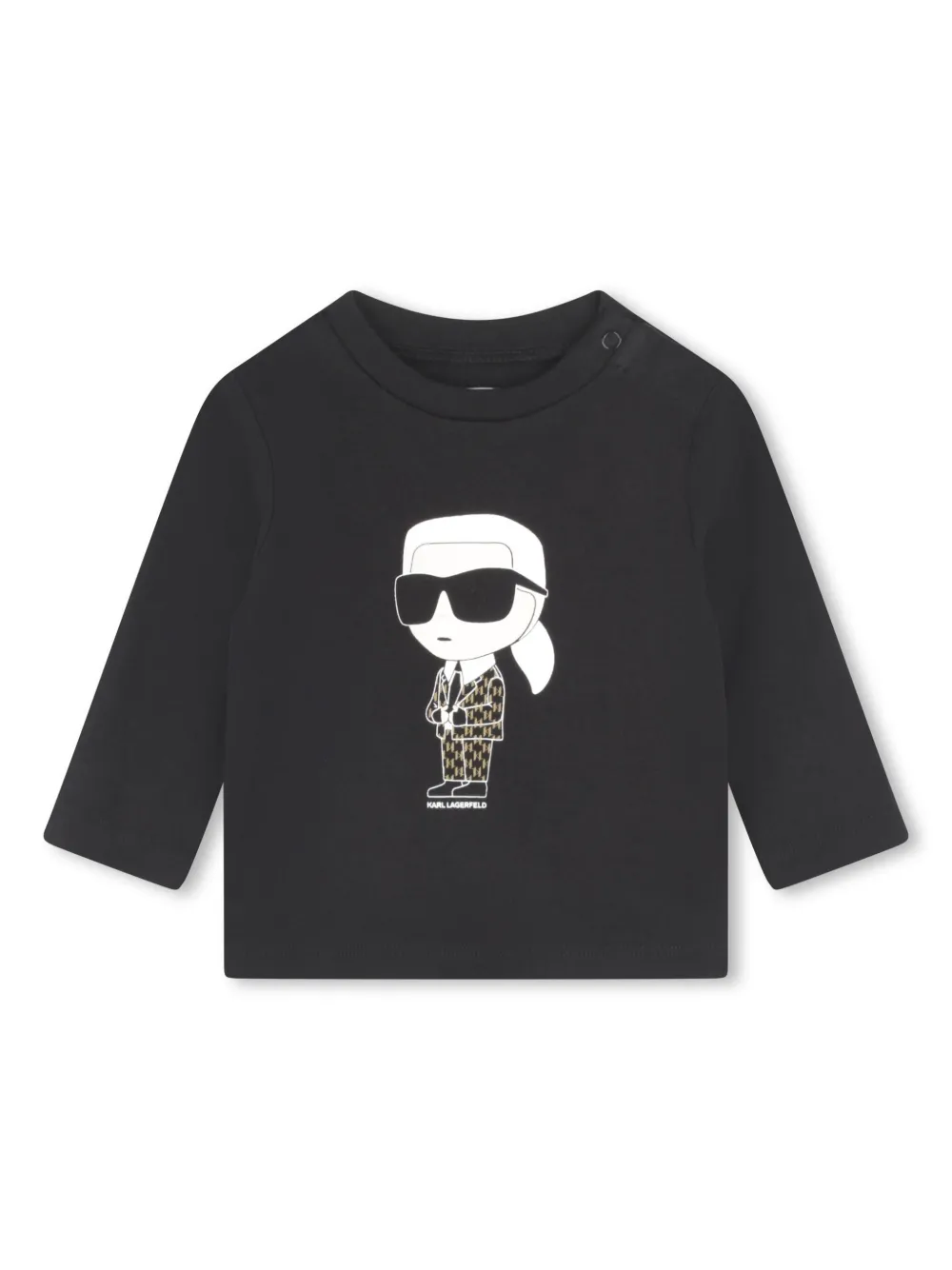 Karl Lagerfeld Kids Trainingspak met logoprint van katoenblend Beige