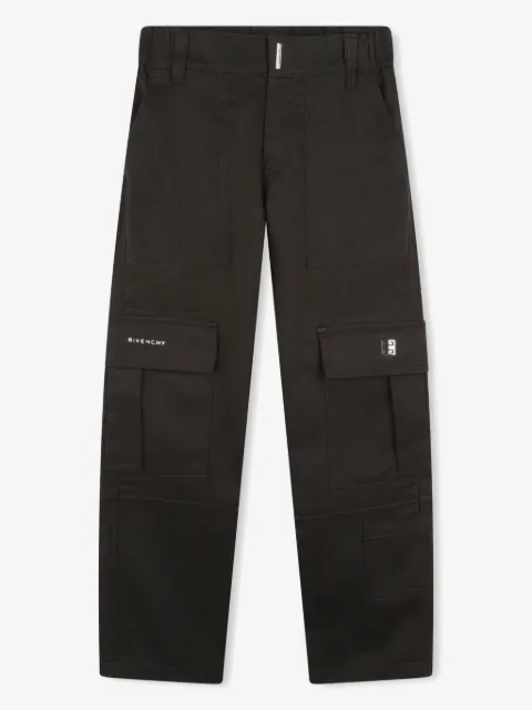 Givenchy Kids 4G cargobyxor i gabardin