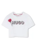 HUGO KIDS logo-print T-shirt - White