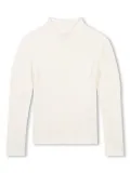 Chloé Kids roll-neck knitted jumper - White