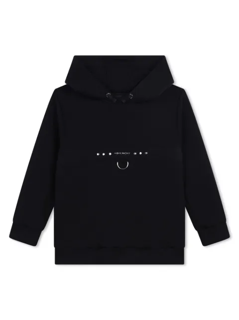 Givenchy Kids hoodie con letras del logo