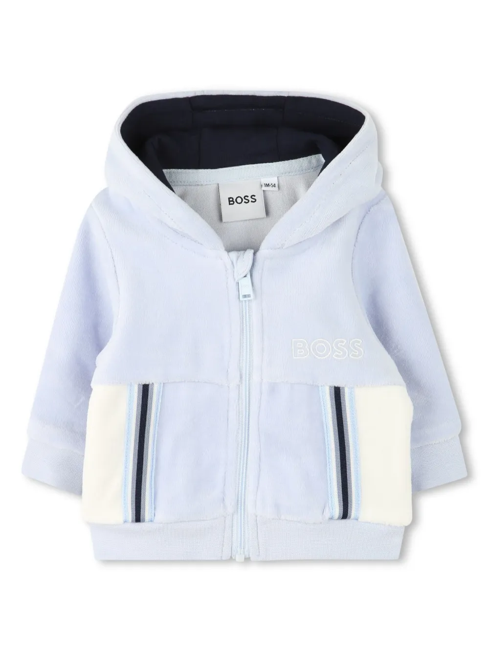 BOSS Kidswear Fluwelen trainingspak Blauw