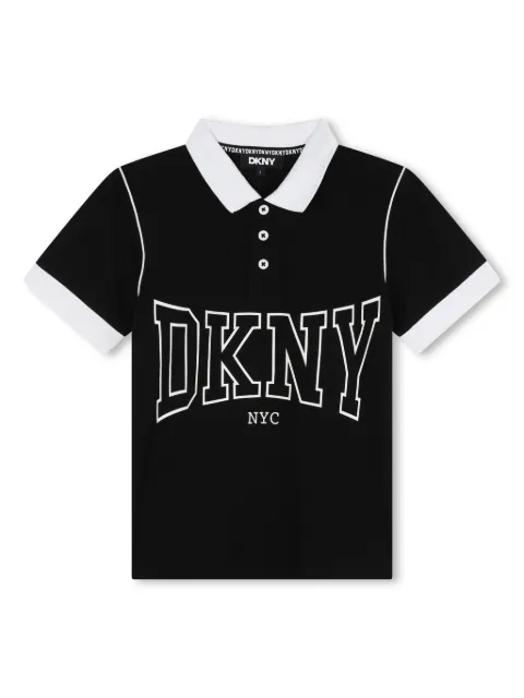 Dkny Kids logo-print polo shirt
