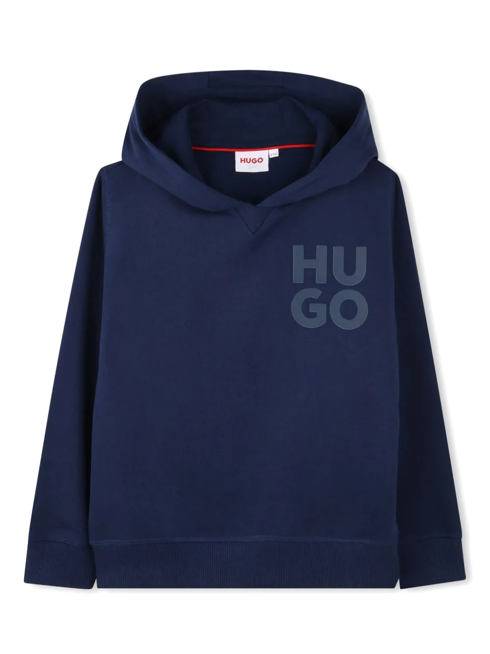 HUGO KIDS Hoodie met logoprint Blauw