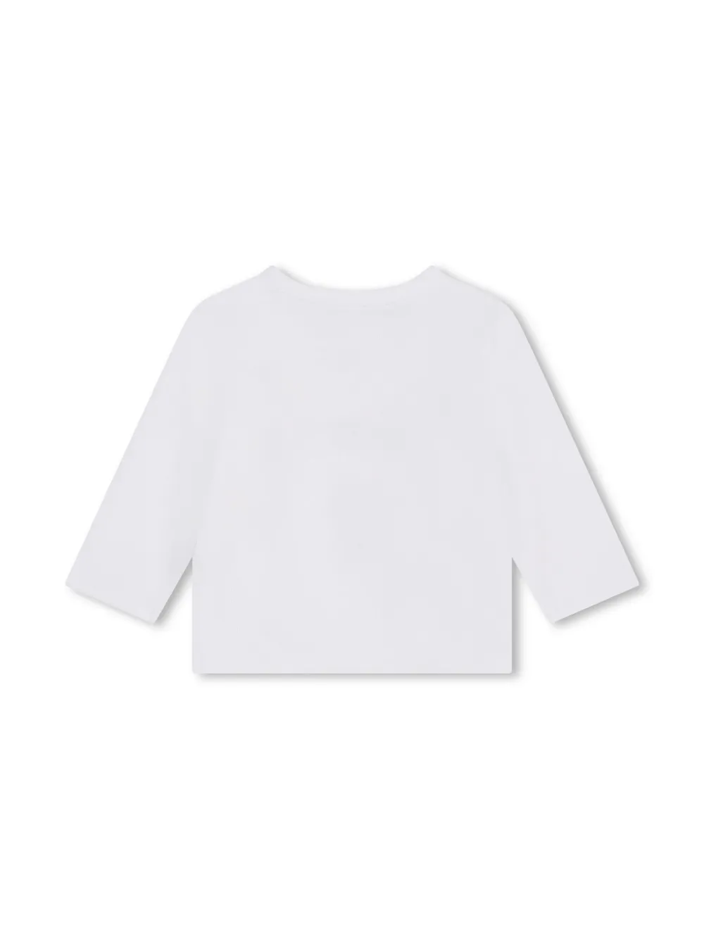 Karl Lagerfeld Kids Katoenen T-shirt en legging met logoprint Wit