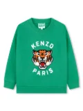 Kenzo Kids Graphic-stamp sweatshirt - Brown