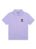 Kenzo Kids Boke Flower organic cotton polo shirt - Purple