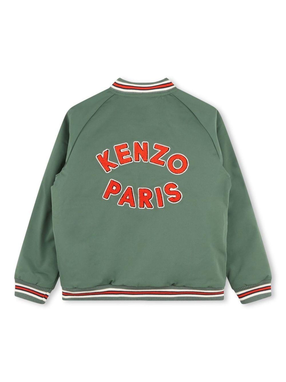 Kenzo Kids Bomberjack met logoplakkaat - Groen