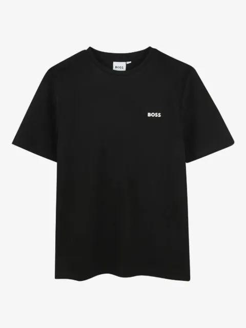 BOSS Kidswear Camiseta mangas curtas com logo bordado