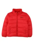 HUGO KIDS logo-patch puffer jacket - Red