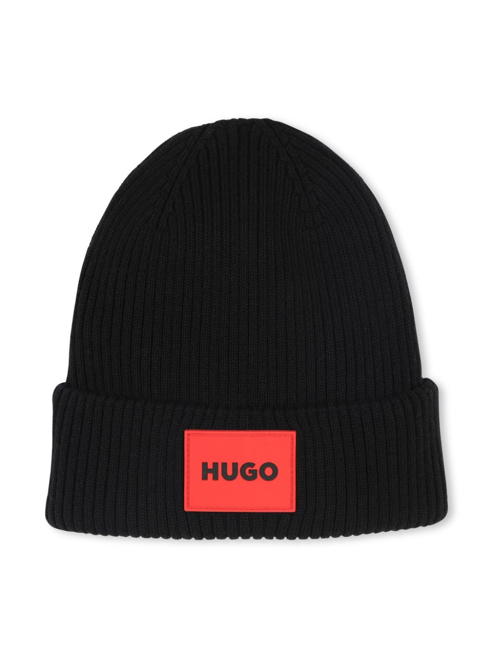 HUGO KIDS Muts met logopatch Zwart