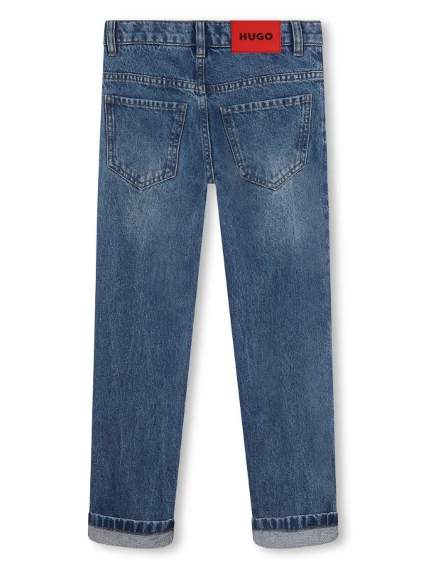 HUGO KIDS straight-leg Jeans Blue FARFETCH IN