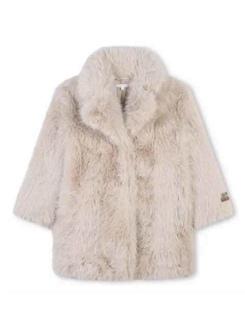 Chloé Kids Mantel aus Faux Fur
