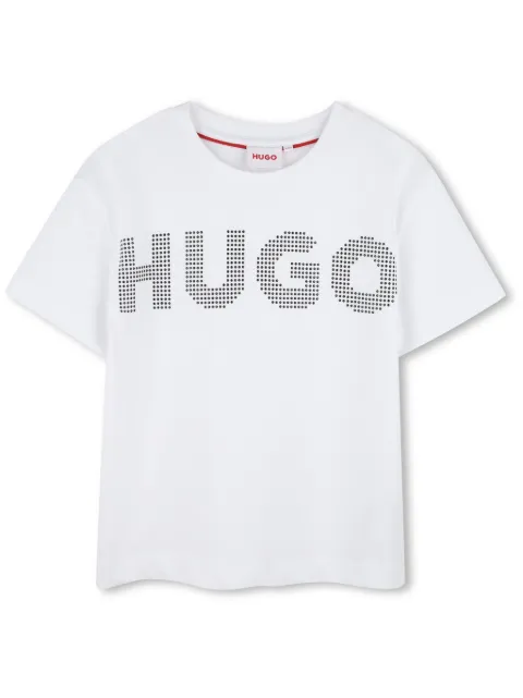 HUGO KIDS تيشيرت مزين بشعار الماركة