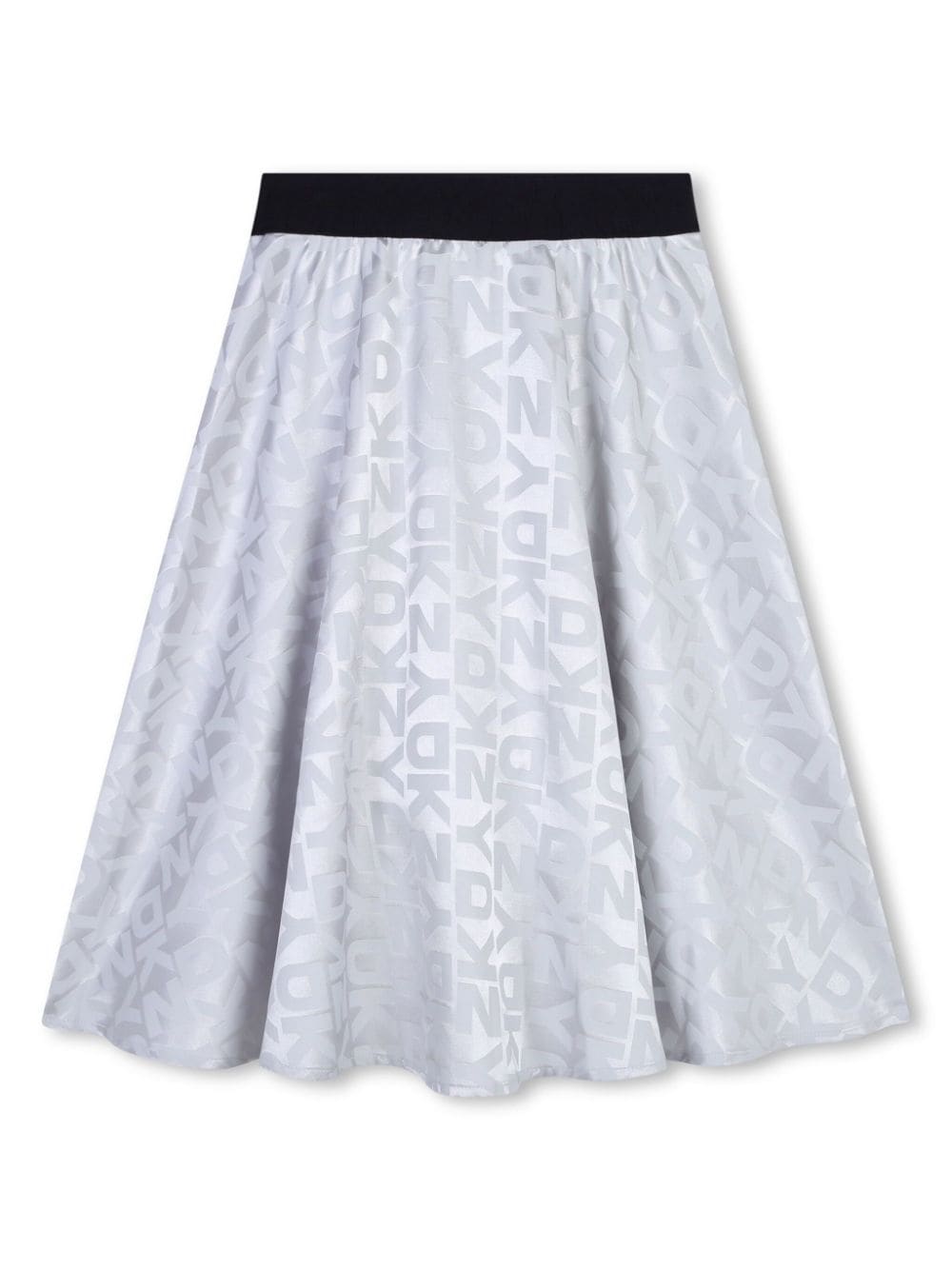 Dkny Kids logo-jacquard skirt - Zilver