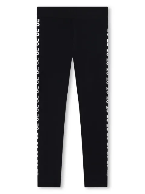 HUGO KIDS logo-tape leggings