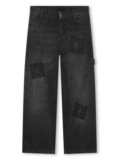 Givenchy Kids 4G adjustable-waist jeans