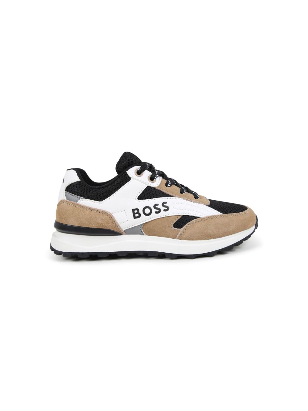 BOSS Kidswear Sneakers met vlakken - Beige